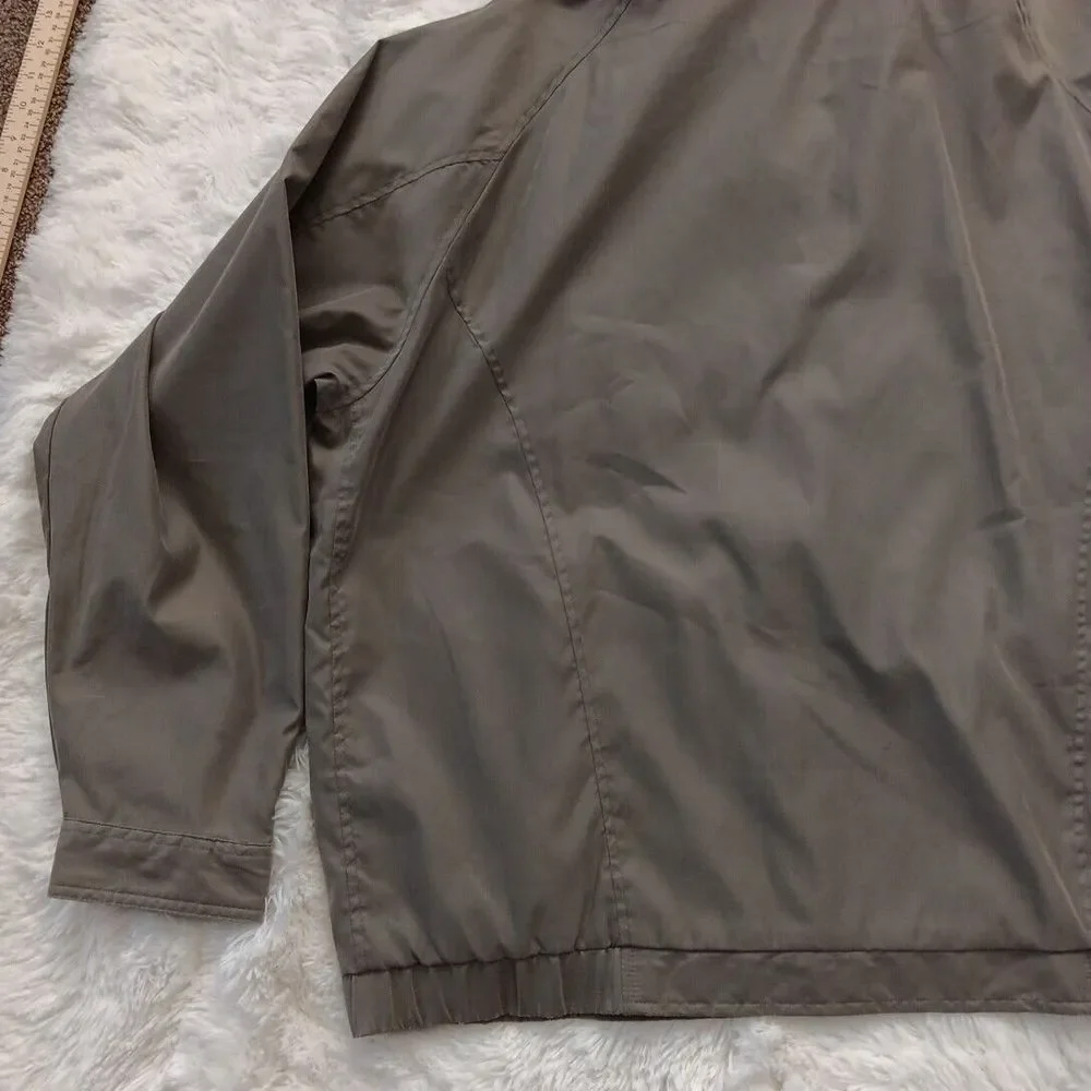Roundtree & Yorke Travel Smart Mens‎ Size XLarge Olive Green Full Zip Jacket